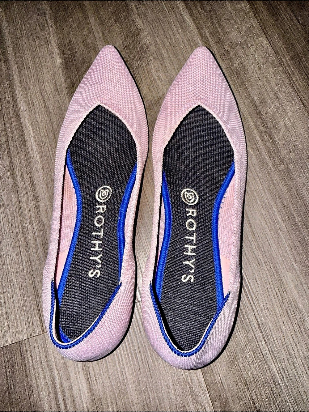 Rothy's The Point Pointed-Toe Flats in Pink